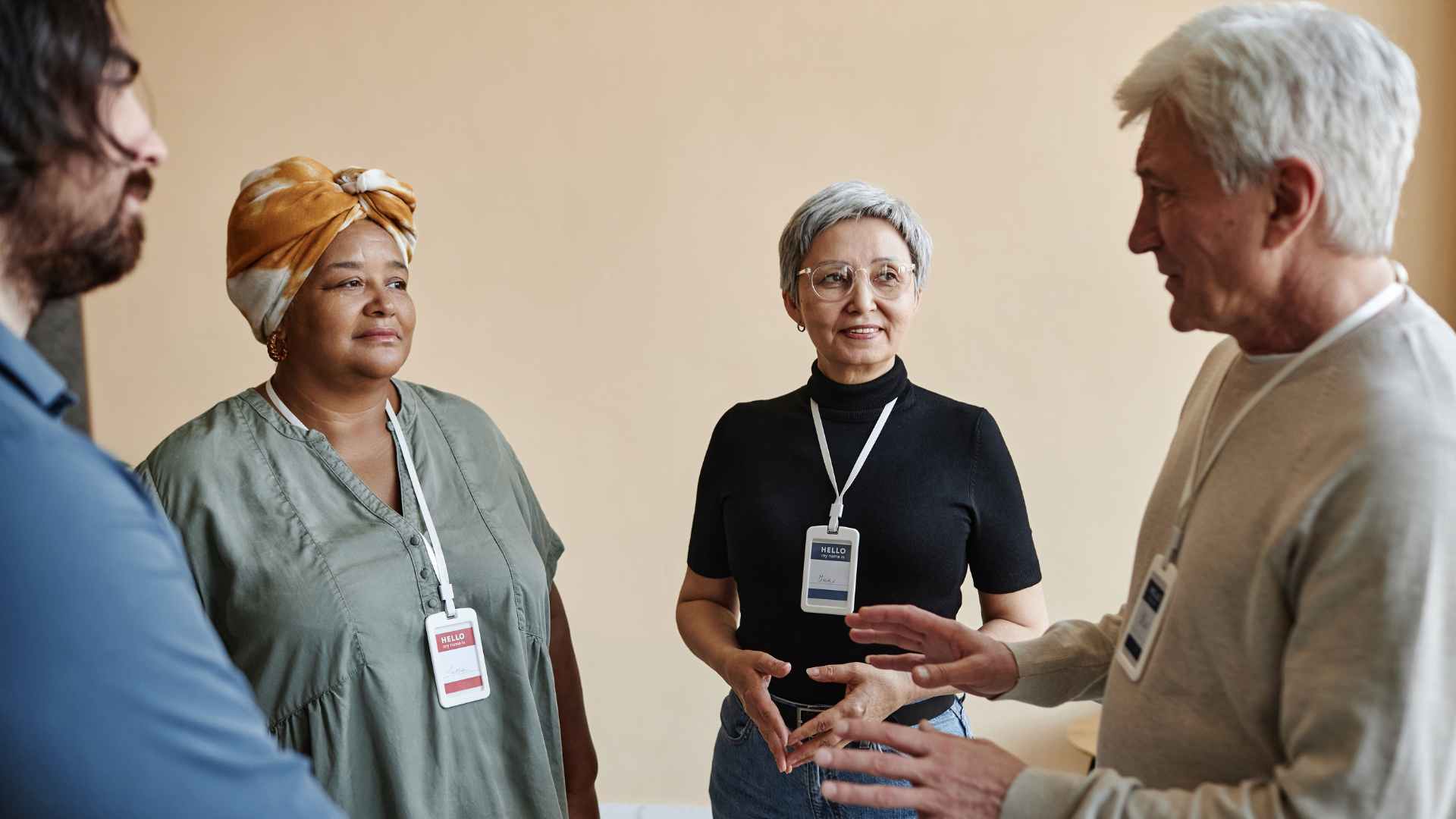 A group of seniors standing in a group